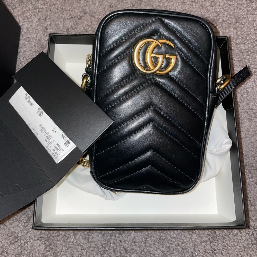 (GUCCI) GG MARMONT MINI BAG - Picture 4 of 7